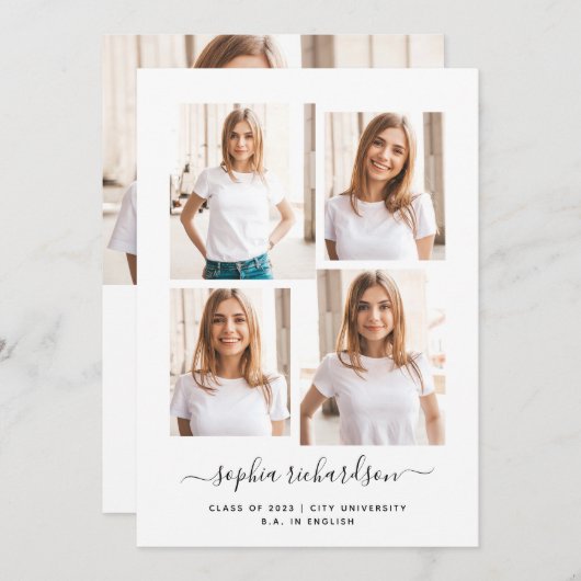 2023 Afstuderen | Moderne indeling voor meerdere f (Voorkant / Achterkant)