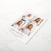 2023 Afstuderen | Moderne indeling voor meerdere f Folie Uitnodiging (Gedraaid)