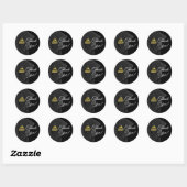 2023 Afstuderen Tassel Elegant Hartelijk dank Ronde Sticker (Vel)