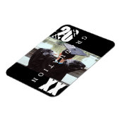 2023 Afstuderen Typografie Bold Photo Magnet Magneet (Linkerzijde)