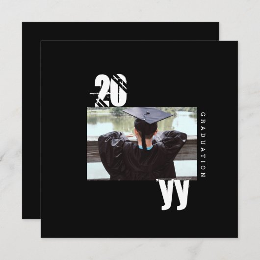 2023 Afstuderen Typografie Bold Photo Minimal (Voorkant / Achterkant)