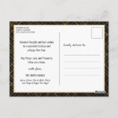 2023 Agenda 12 Foto modern Gold-script uit de fami Briefkaart (Achterkant)