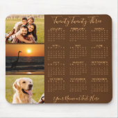 2023 Agenda 3 Aangepaste aanpasbare fotokleuren Muismat (Voorkant)