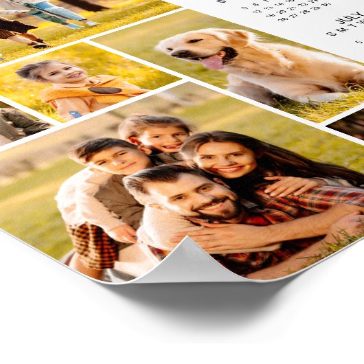 2023 Agenda 6 Foto Collage Persoonlijk Poster (Hoek)