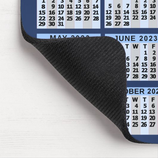 2023 Agenda Blue Easy Custom Business Logo Name Muismat (Hoek)