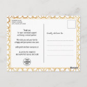 2023 Agenda Business Modern Gold Script-foto Briefkaart (Achterkant)