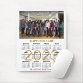 2023 Agenda Business Modern Gold Script-foto Muismat (Met muis)