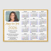 2023 Agenda Business Modern Photo Magnetic Kaart (Voorkant)