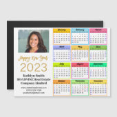 2023 Agenda Business Modern Script Photo Magnet (Voorkant / Achterkant)