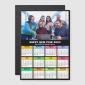 2023 Agenda Business Photo Modern Magnetic Kaart (Voorkant / Achterkant)