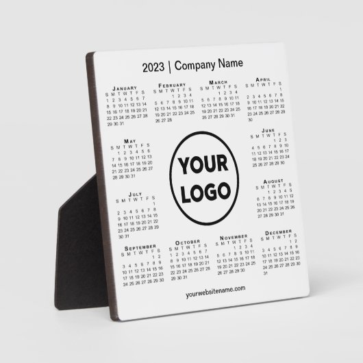 2023 Agenda Company Logo Business Desktop Fotoplaat (Voorkant)