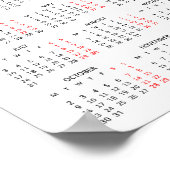 2023 Agenda Custom Business Logo 1 pagina Poster (Hoek)