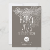 2023 Agenda en Happy New Year ADD Business Logo Feestdagenkaart (Voorkant)