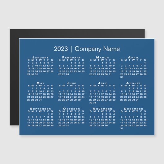 2023 Agenda met de Naam Blue Magnet van het Bedrij (Voorkant / Achterkant)