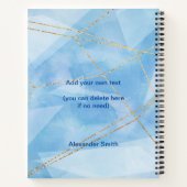 2023 Agenda Moderne reeks 12 Foto Blue Gold (Achterkant)