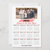 2023 Agenda Moderne serie Foto groet Feestdagenkaart (Voorkant)