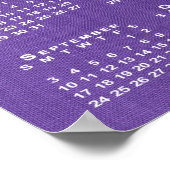 2023 Agenda op paarse linnen textuur foto Poster (Hoek)