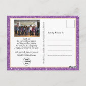 2023 Agenda Paarse Moderne Corporate Photo Briefkaart (Achterkant)