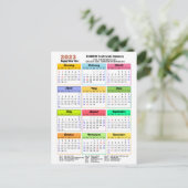 2023 Agenda Roos Gold Modern Corporate Photo Briefkaart (Staand voorkant)