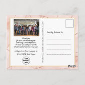 2023 Agenda Roos Gold Modern Corporate Photo Briefkaart (Achterkant)