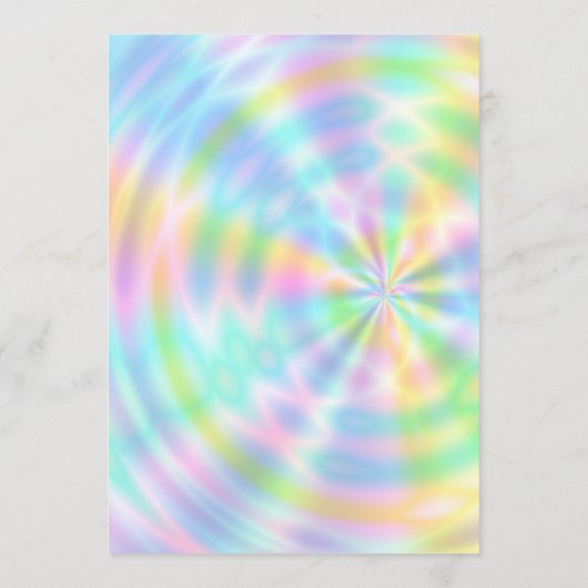 2023 Agenda, vol jaar, kleurrijke faux-holografisc Programmakaart (Achterkant)