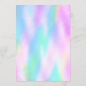 2023 Agenda volledig jaar Faux Holographic Ombre Programmakaart (Achterkant)