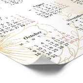 2023 Agenda, Waterverf Jaaragenda, Modern Poster (Hoek)