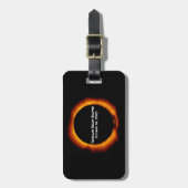 2023 Annulaire Zonsverduistering Bagagelabel (Voorkant verticaal)