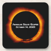 2023 Annulaire Zonsverduistering Bier Onderzetter (Voorkant)