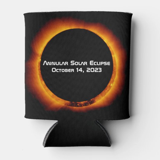 2023 Annulaire Zonsverduistering Blikjeskoeler (Voorkant)