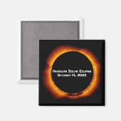 2023 Annulaire Zonsverduistering Magneet (Voorkant / Achterkant)