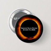 2023 Annulaire Zonsverduistering Ronde Button 5,7 Cm (Voorkant /achterkant)