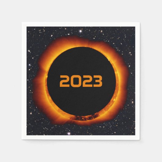 2023 Annulaire Zonsverduistering Servet (Voorkant)