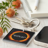 2023 Annulaire Zonsverduistering Sleutelhanger (Voorkant Rechts)