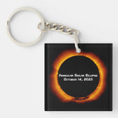 2023 Annulaire Zonsverduistering Sleutelhanger (voorkant)