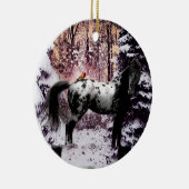 2023 Appaloosa & Kardinalen Keramisch Ornament (Rechts)