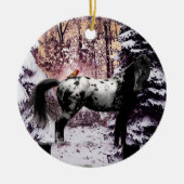 2023 Appaloosa & Kardinalen Keramisch Ornament (Voorkant)