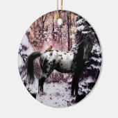 2023 Appaloosa & Kardinalen Keramisch Ornament (Links)