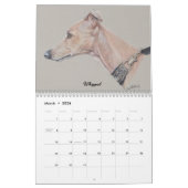 2023 Art Calendar (Sighthound Dog) Kalender (Mar 2026)