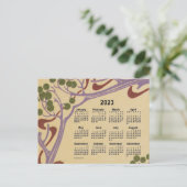 2023 Art Nouveau Mini Agenda van Janz Feestdagenkaart (Staand voorkant)
