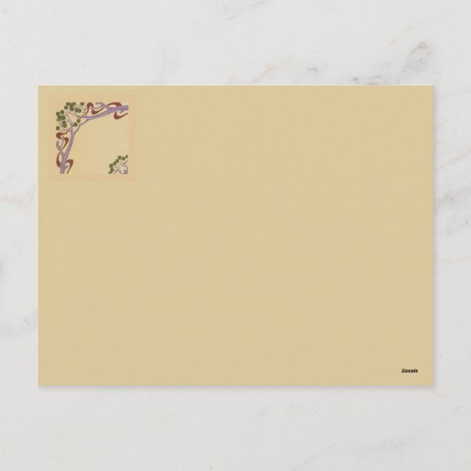 2023 Art Nouveau Mini Agenda van Janz Feestdagenkaart (Achterkant)