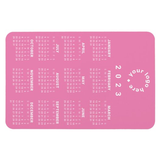 2023 At-A-Glance agenda met aangepaste Logo Magneet (Horizontaal)