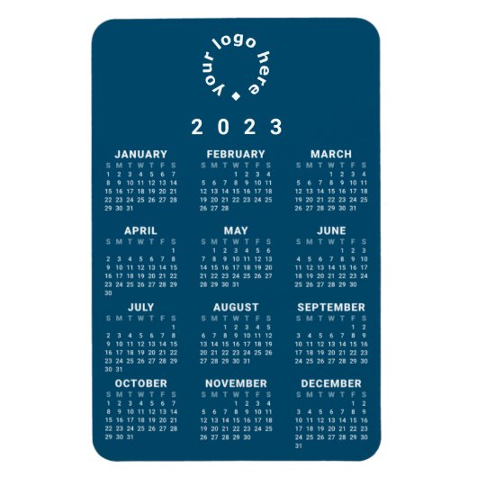 2023 At-A-Glance agenda met aangepaste Logo Magneet (Verticaal)