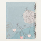 2023 Baby Blue Calendar, 6 aangepaste foto's Planner (Achterkant)