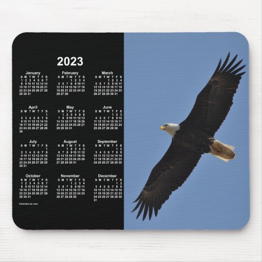 2023 Bald Eagle Neon Agenda van de Janz-Muismat Muismat (Voorkant)