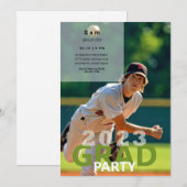 2023 Baseball Photo Graduation Party II Kaart (Voorkant / Achterkant)