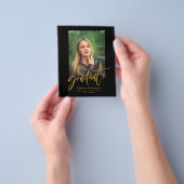 2023 BEGROTING Elegant Gold 5 Foto Afstudeerder Ui Flyer (Hand)