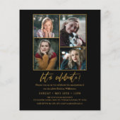 2023 BEGROTING Elegant Gold 5 Foto Afstudeerder Ui Flyer (Achterkant)