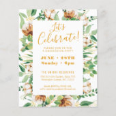 2023 BEGROTING Eucalyptus Foto Afstuderen Uitnodig Flyer (Achterkant)