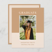 2023 Bekendmaking van het Afstudeerder Gold Modern (Voorkant / Achterkant)